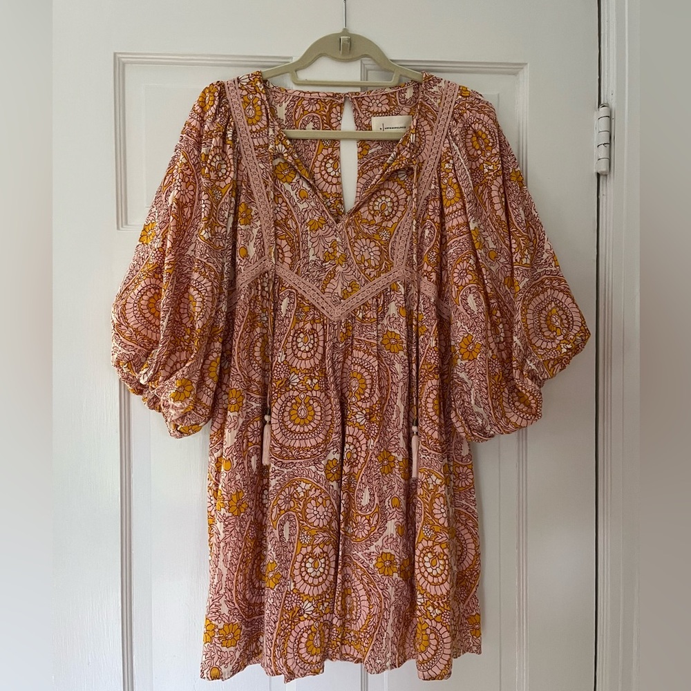 Anthropologie Agathe Lace Mini Dress